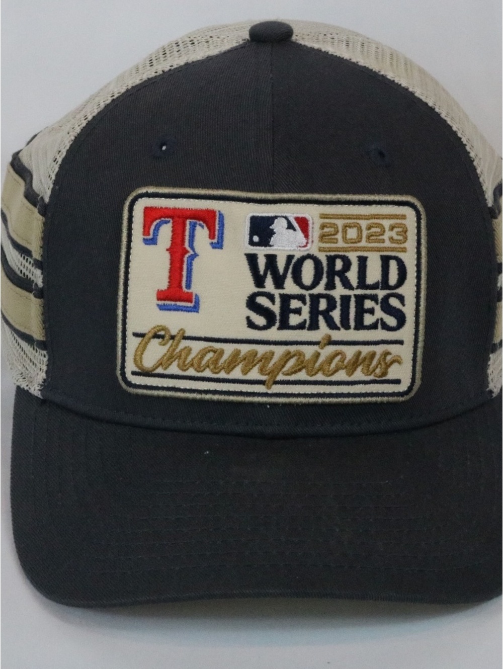47 Brand Texas Rangers 2023 World Series Champion Trucker Hat Cap Adjustable